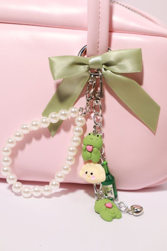Earl + Soju Bottle Silver Bag Charm